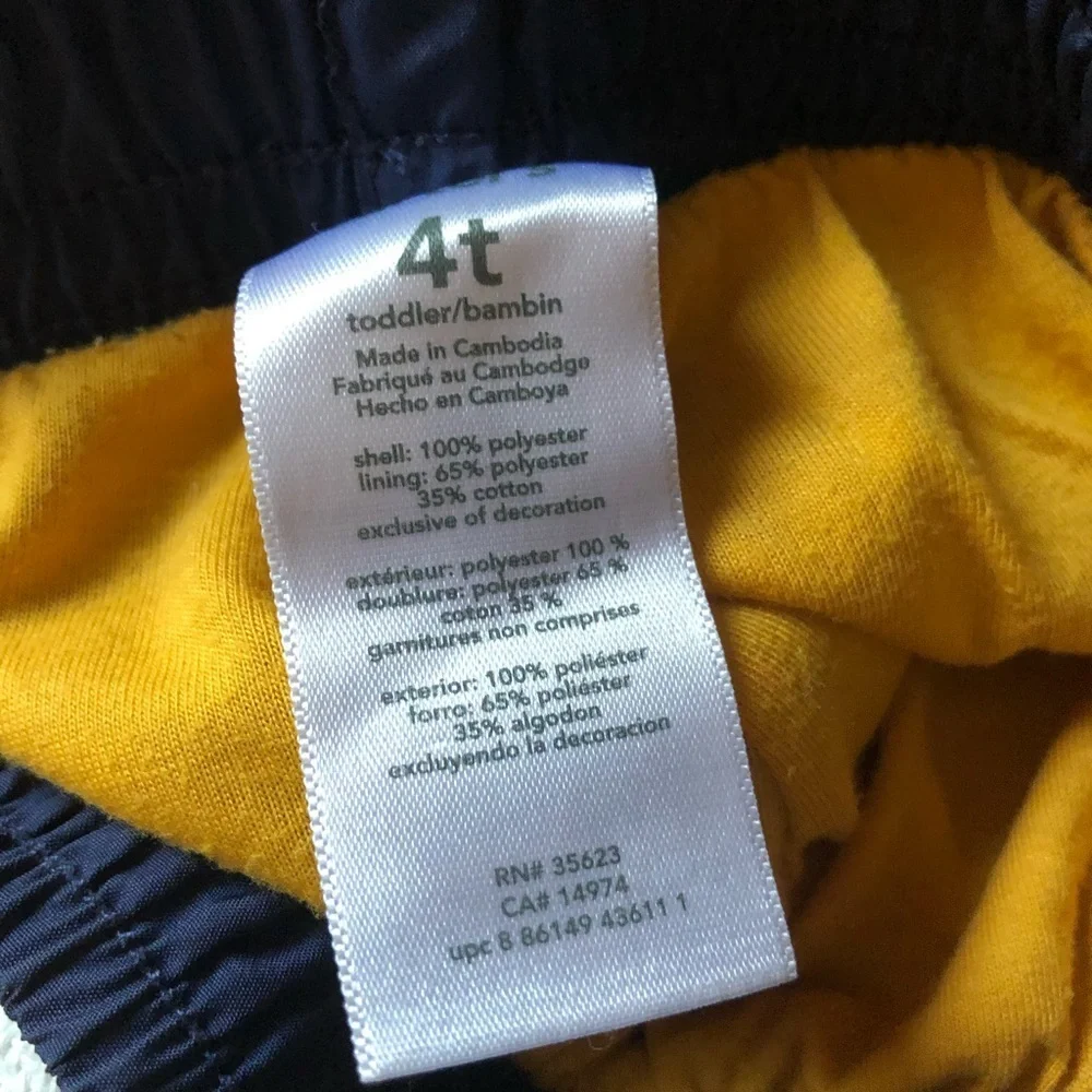 🇺🇸 🍁 BUNDLE ONLY - 5/$15  Carter’s Lined Windbreaker Pants, navy blue, 4t